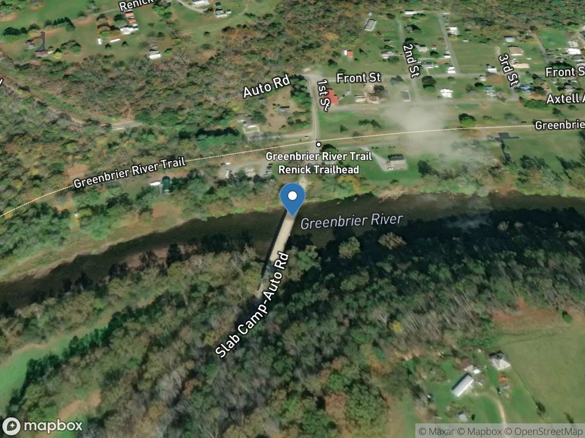 Greenbrier River at Renick, WV location