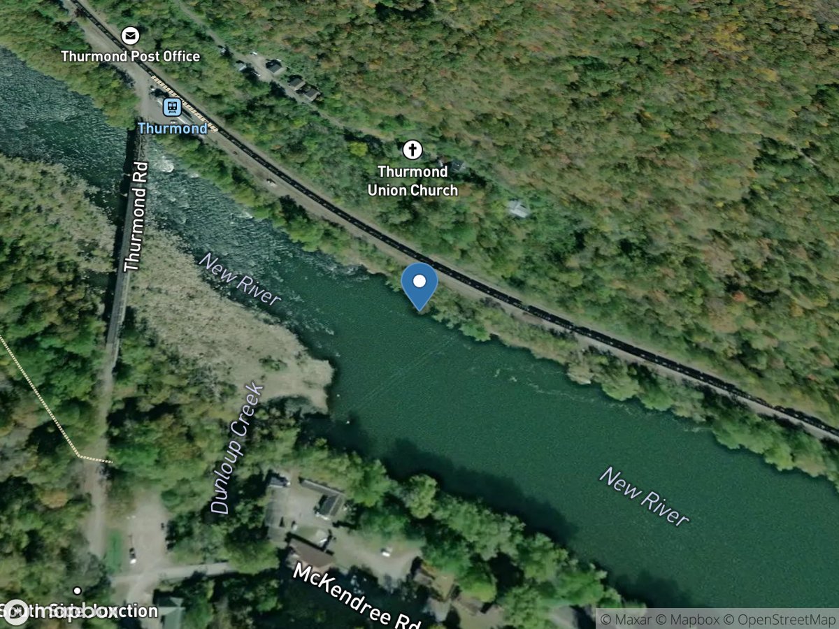 New River at Thurmond, WV location