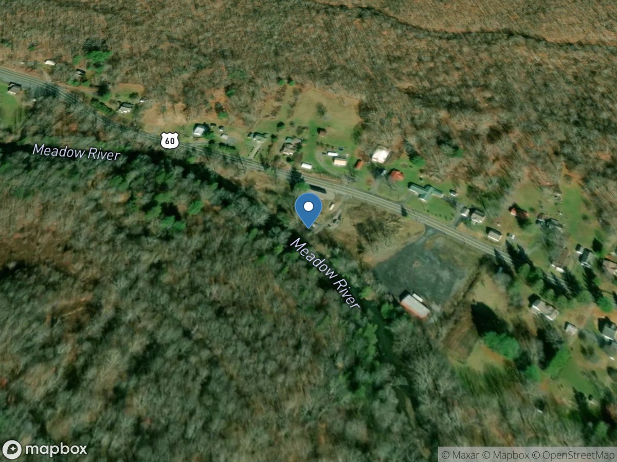 Meadow River near Hines, WV location