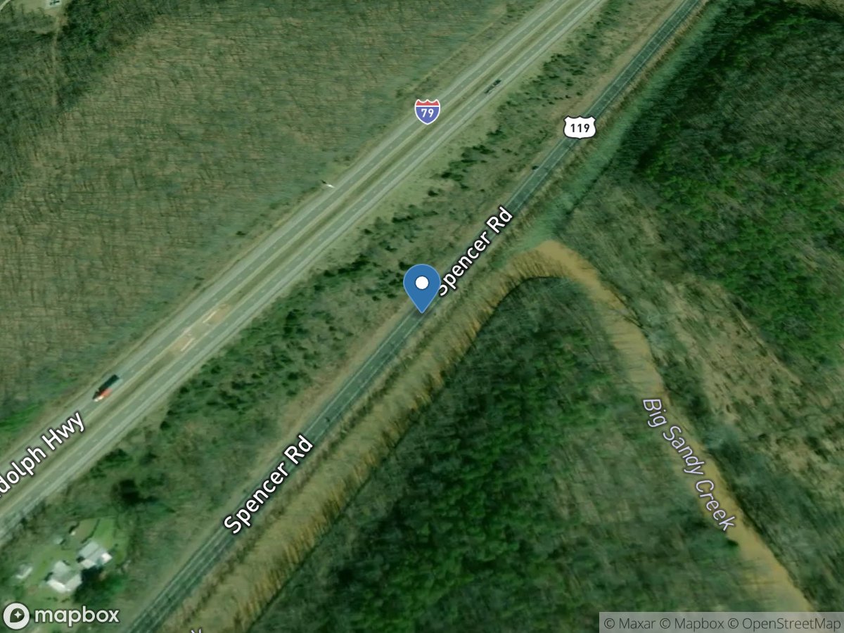 Big Sandy Creek below Lt Hand Creek near Clendenin, WV location