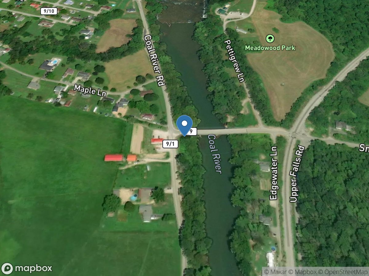 Coal River at Tornado, WV location