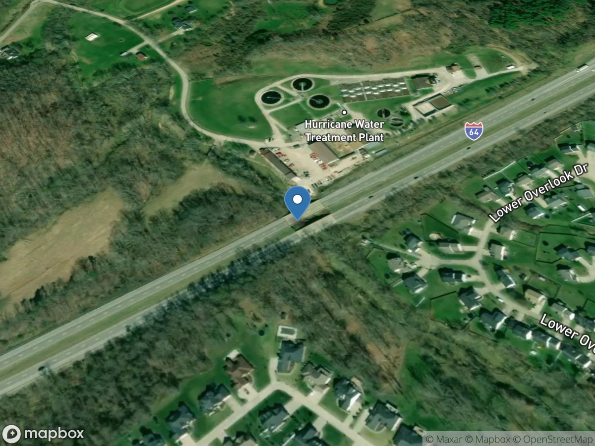 Hurricane Creek at Hurricane, WV location