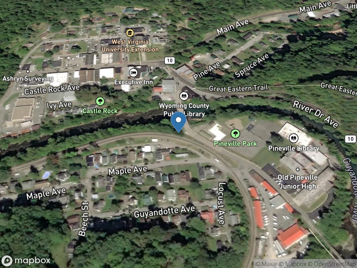 Guyandotte River at Pineville, WV location