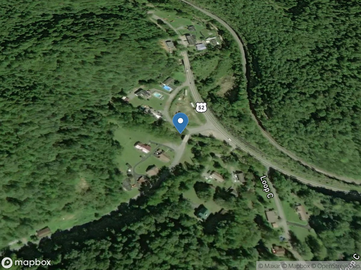 Little Huff Creek at Little Cub Creek Road at Hanover, WV location