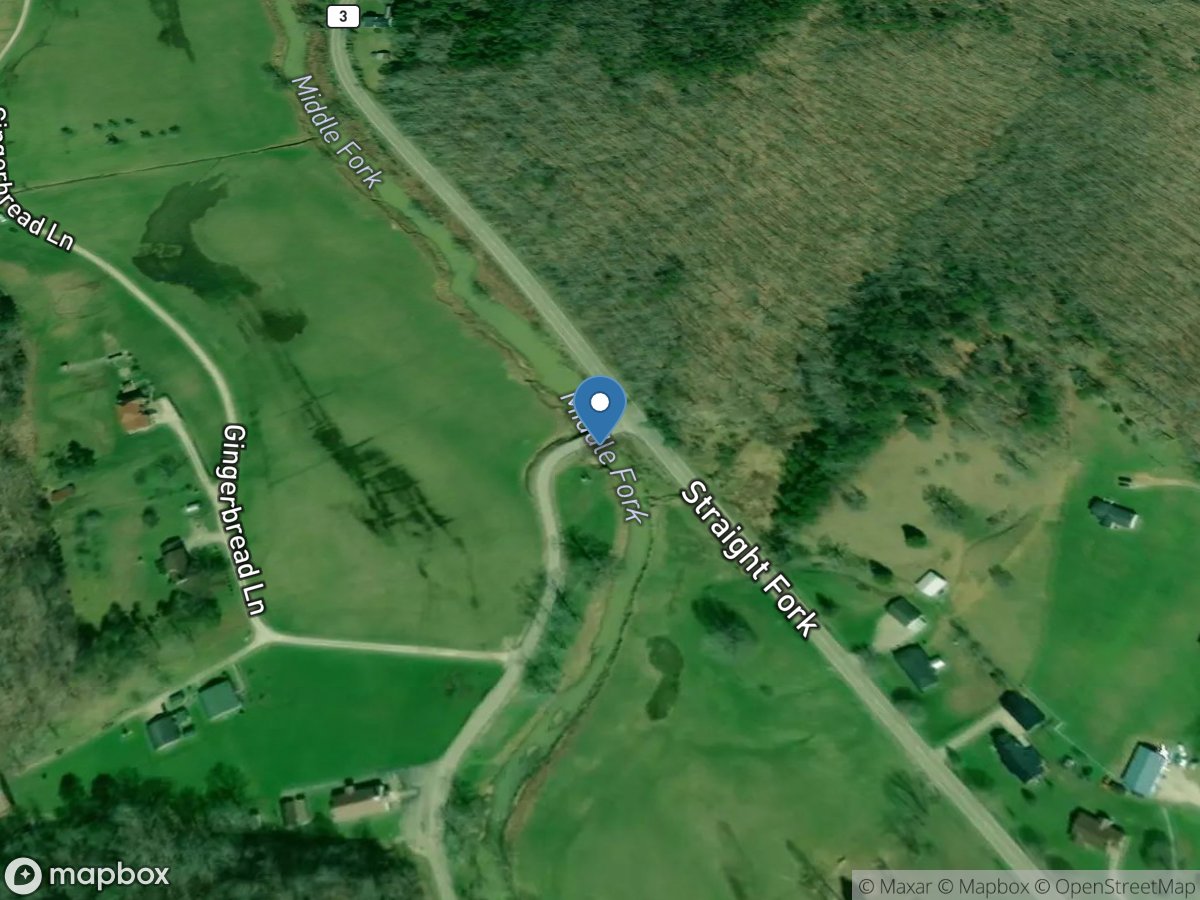 Middle Fork Mud River near Griffithsville, WV location