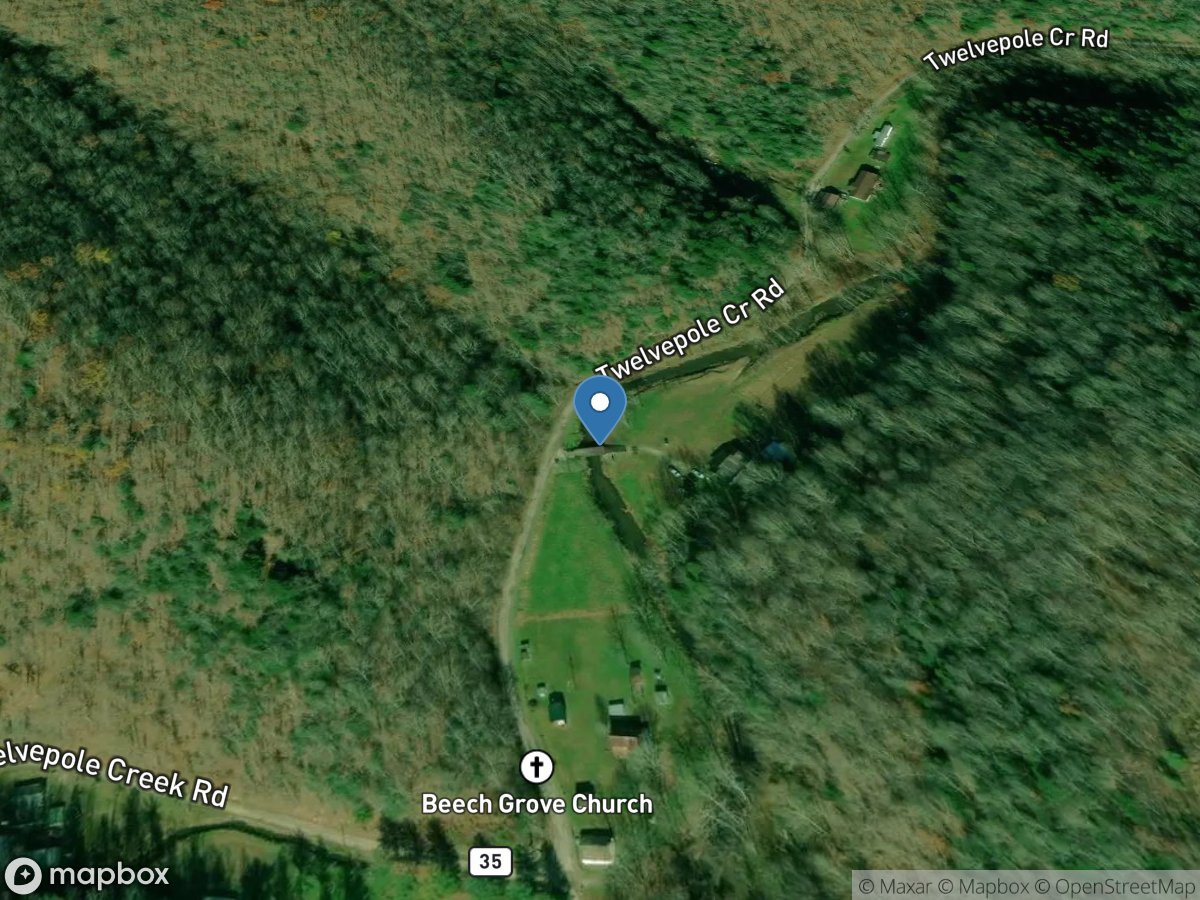 East Fork Twelvepole Creek near Dunlow, WV location