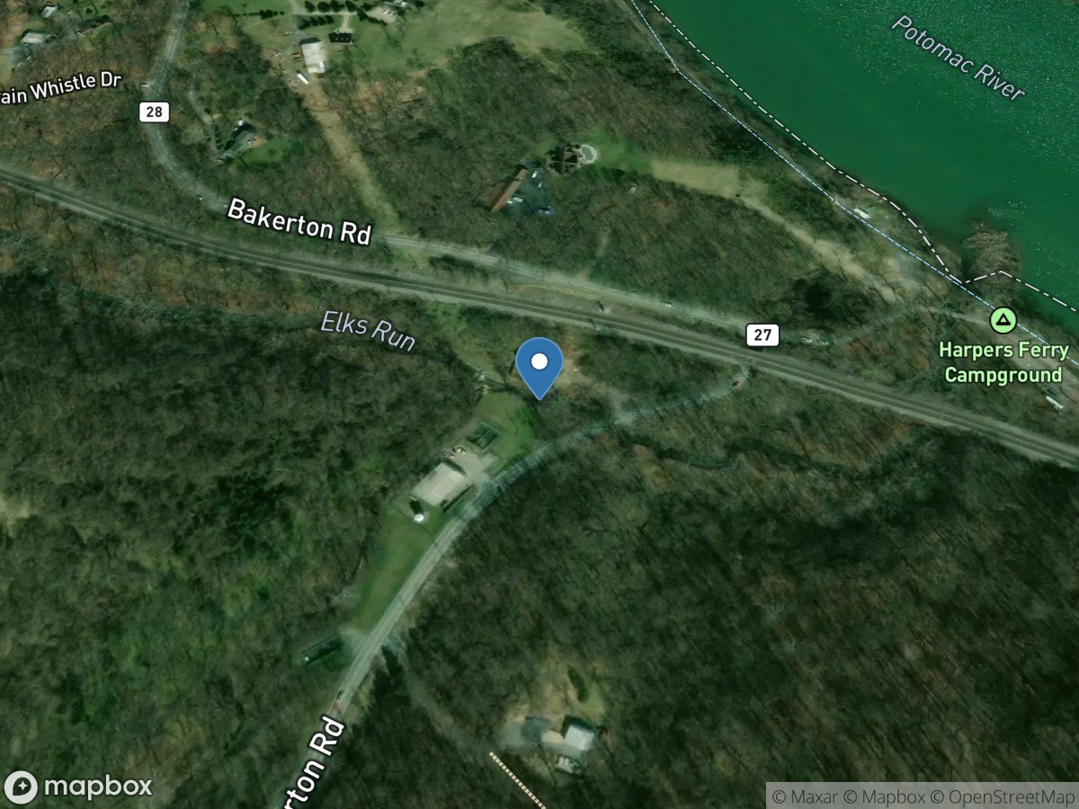 Elk Run near Harpers Ferry, WV location