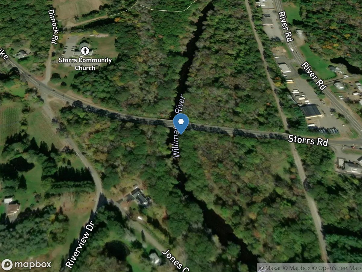 Willimantic River at Merrow, CT location