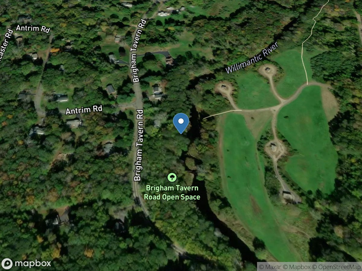 Willimantic River near Mansfield Depot, CT location