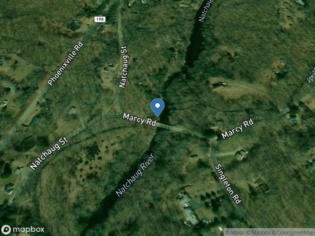 Natchaug River at Marcy Rd. near Chaplin, CT location