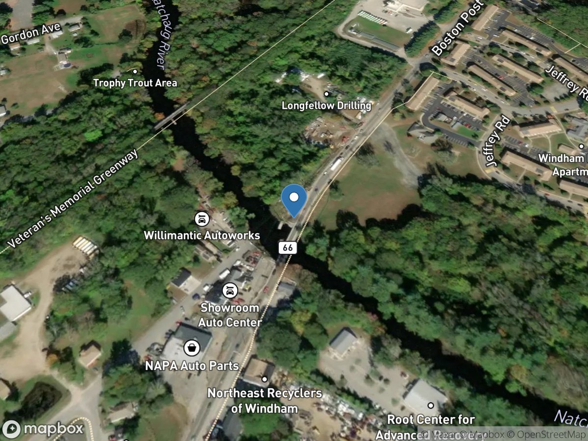 Natchaug River at Willimantic, CT location