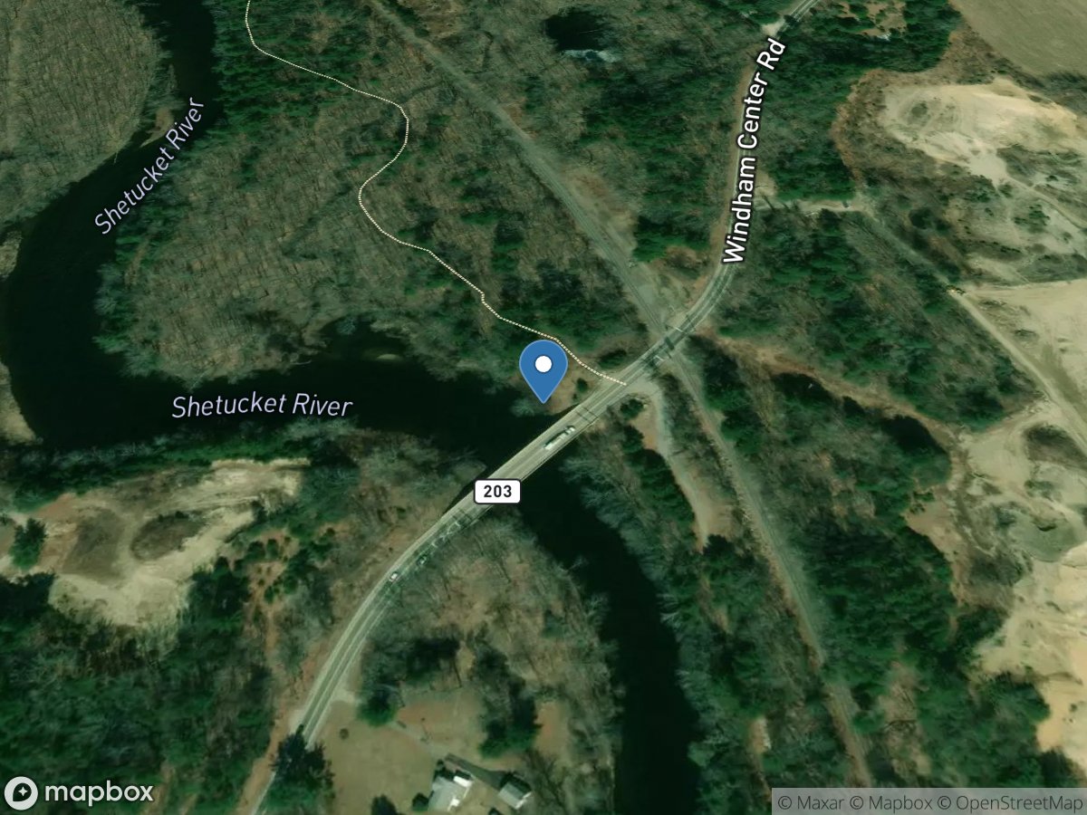 Shetucket River at South Windham, CT location