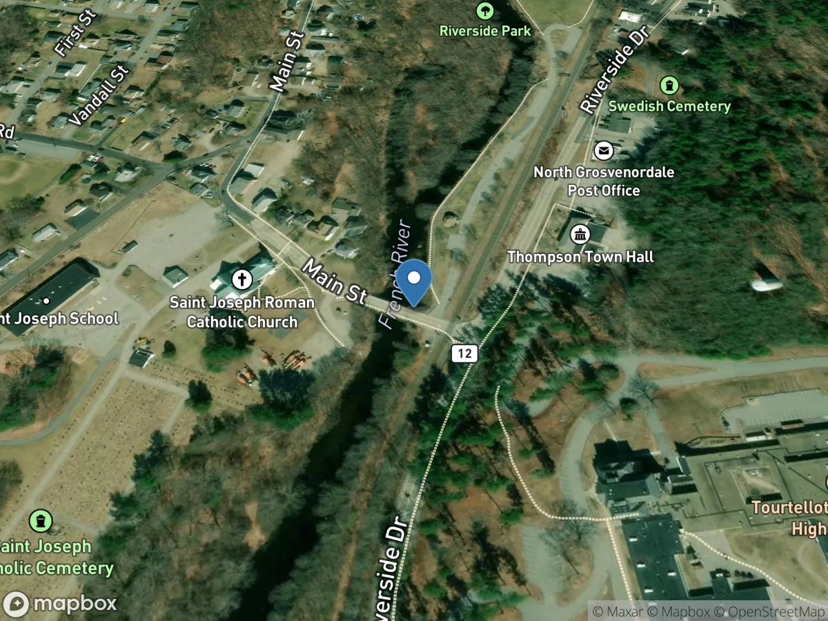 French River at North Grosvenordale, CT location