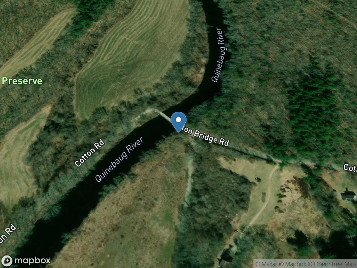 Quinebaug River at Cotton Bridge Road near Pomfret location