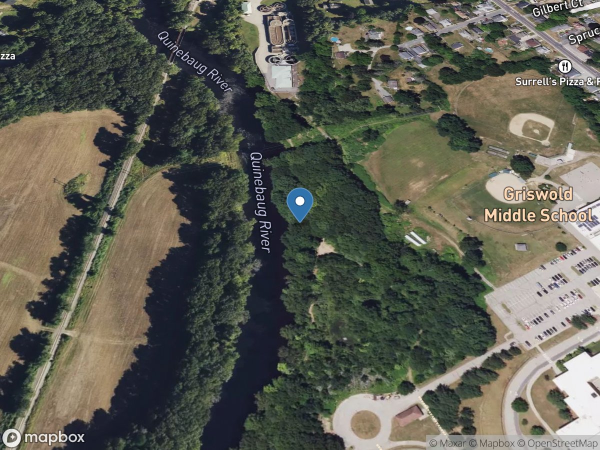 Quinebaug River at Jewett City, CT location