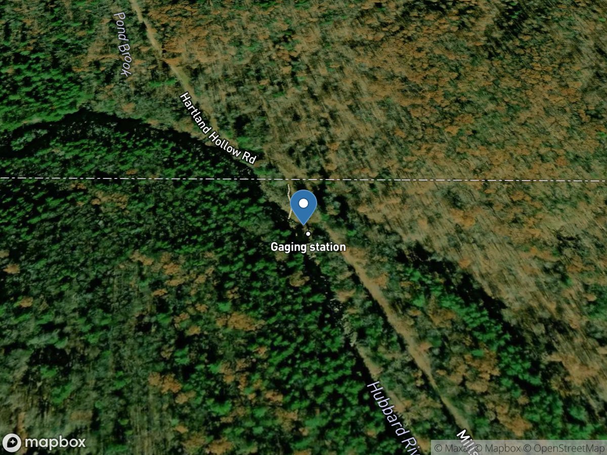 Hubbard River near West Hartland, CT location