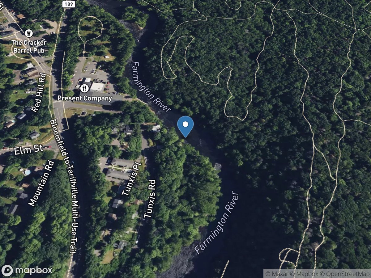 Farmington River at Tariffville, CT location