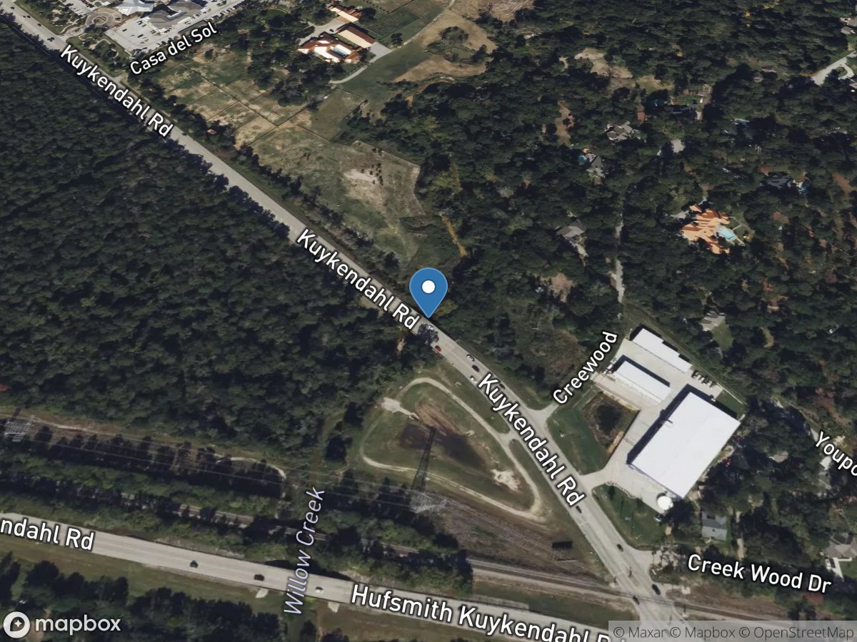 Willow Creek near Tomball, TX location