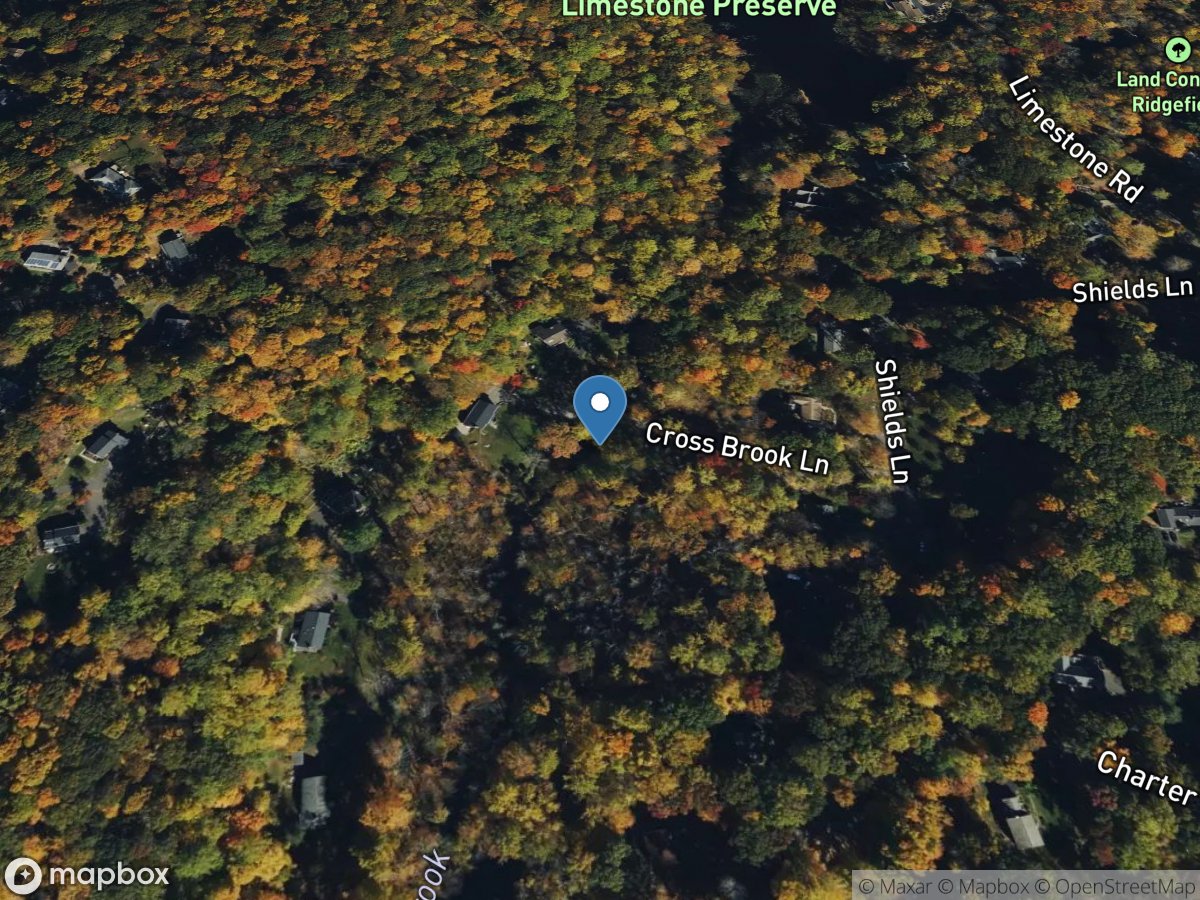 Ridgefield Brook at Shields Lane near Ridgefield, CT location