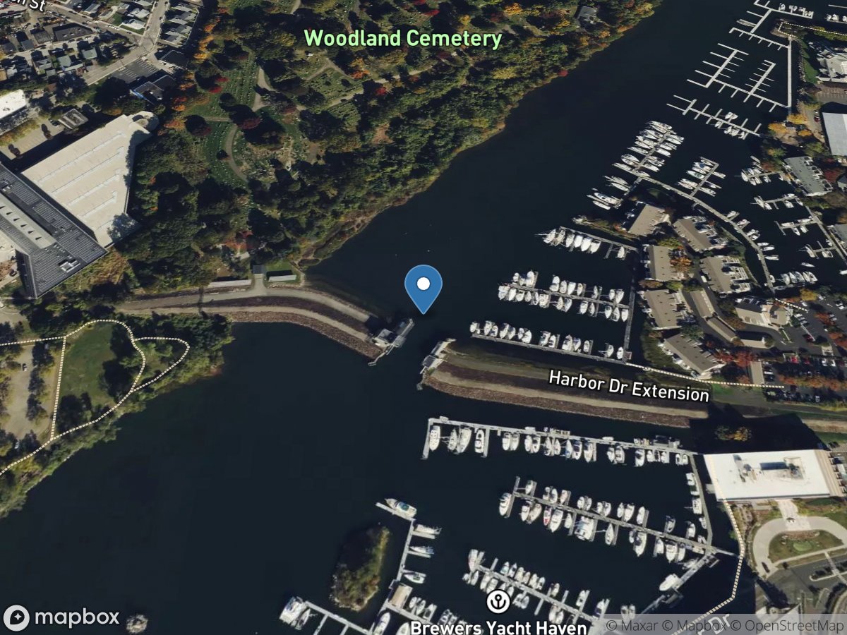 Stamford Hurricane Barrier at Stamford, CT location