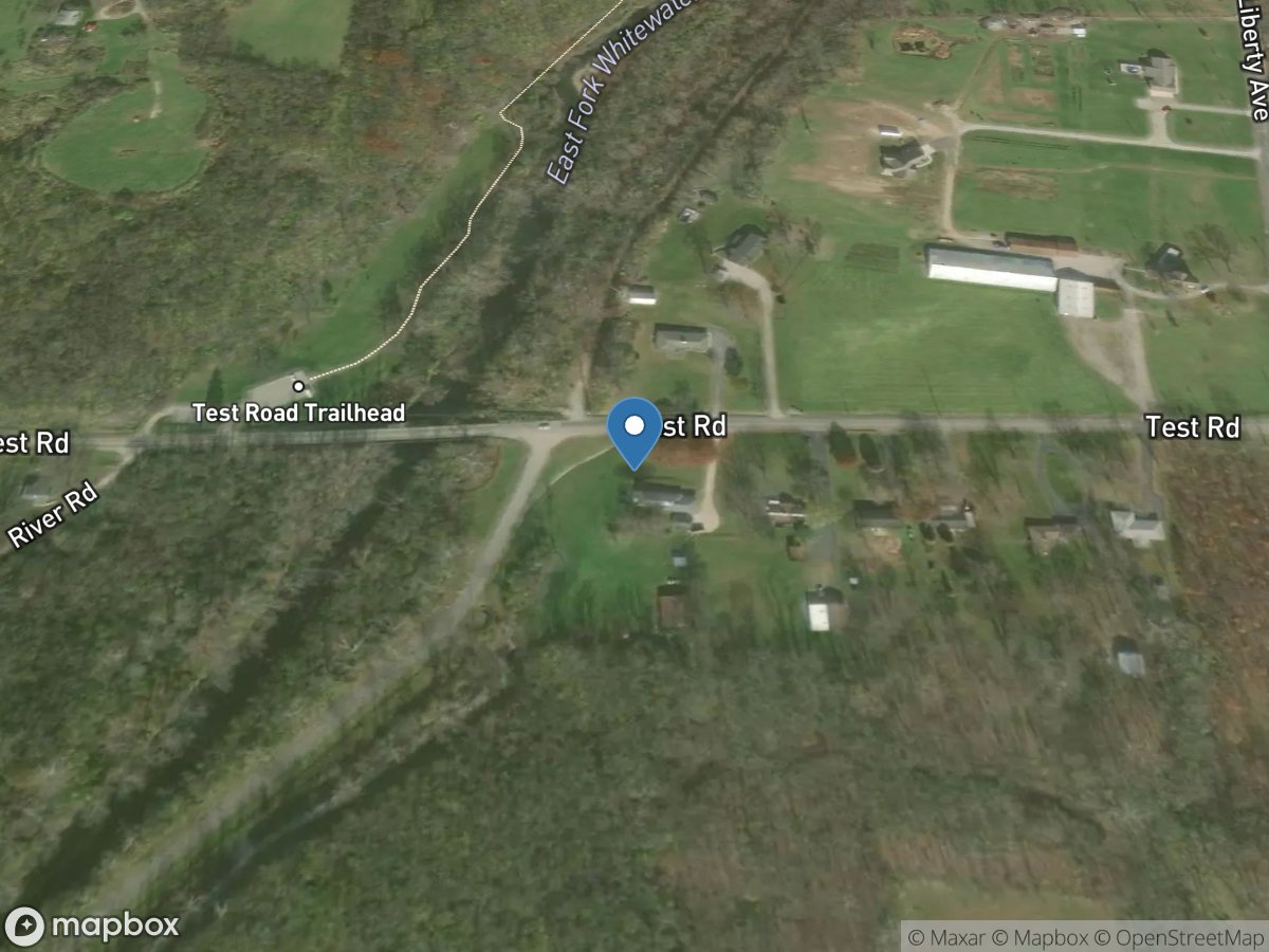 East Fork Whitewater River at Richmond, IN location