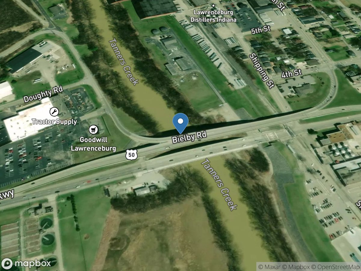 Tanners Creek at Lawrenceburg, IN location