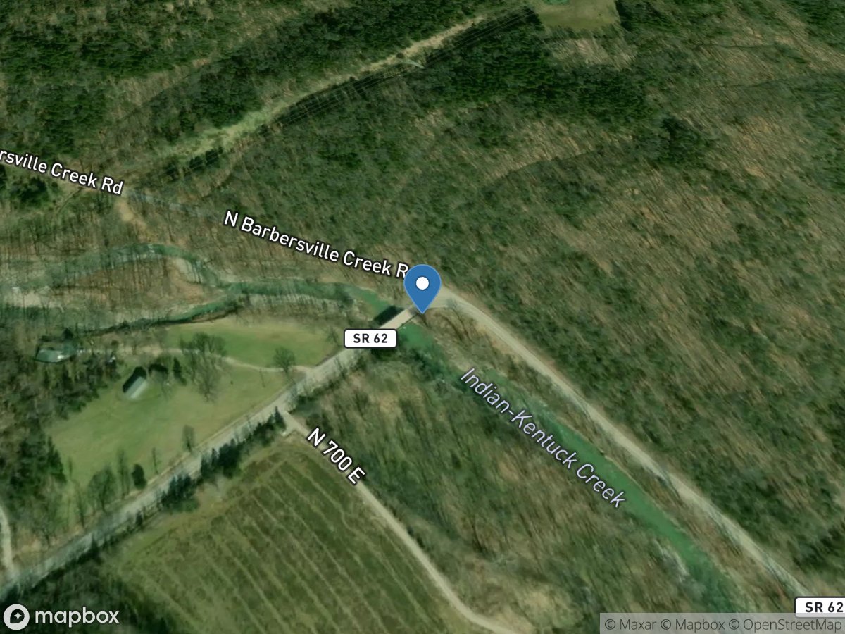 Indian-Kentuck Creek near Canaan, IN location