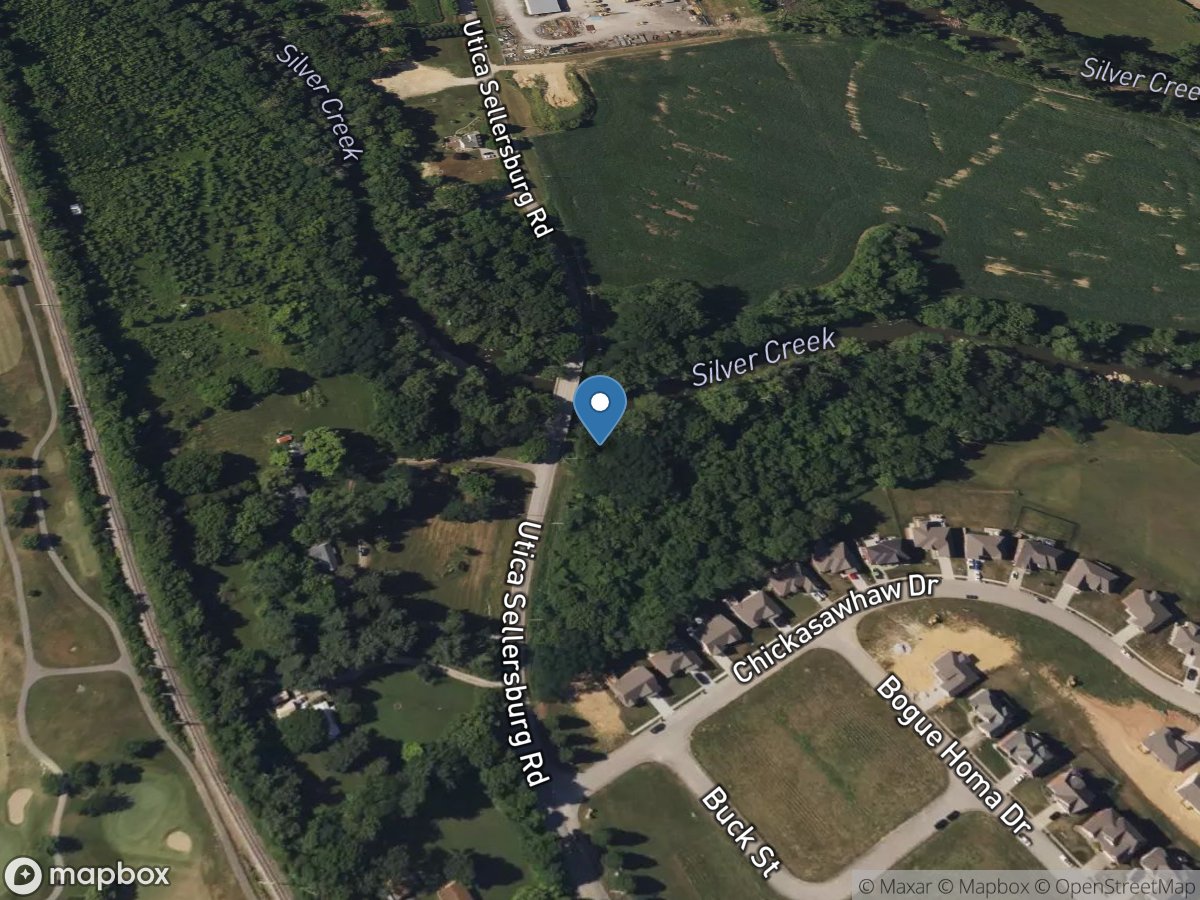 Silver Creek near Sellersburg, IN location