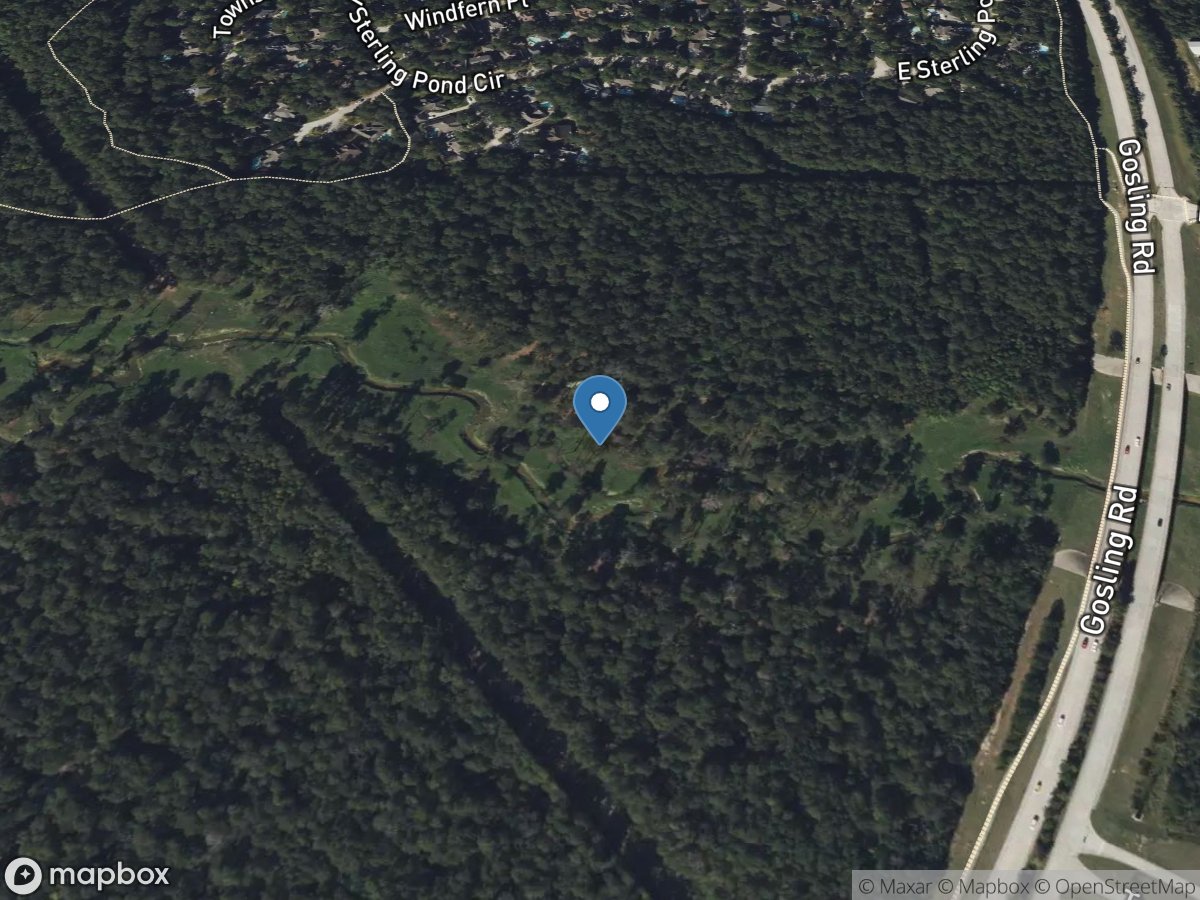 Panther Branch at Gosling Rd, The Woodlands, TX location