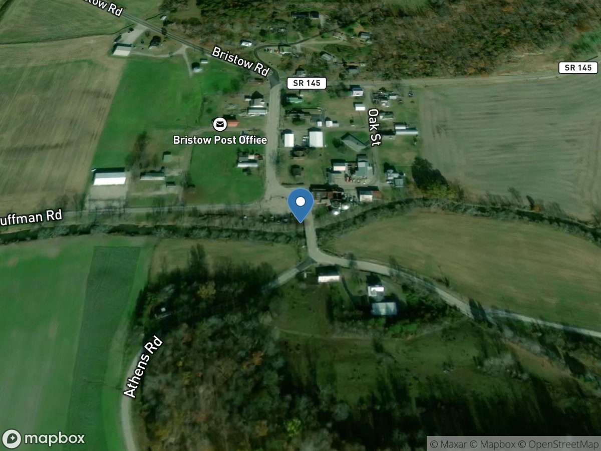 Middle Fork Anderson River at Bristow, IN location