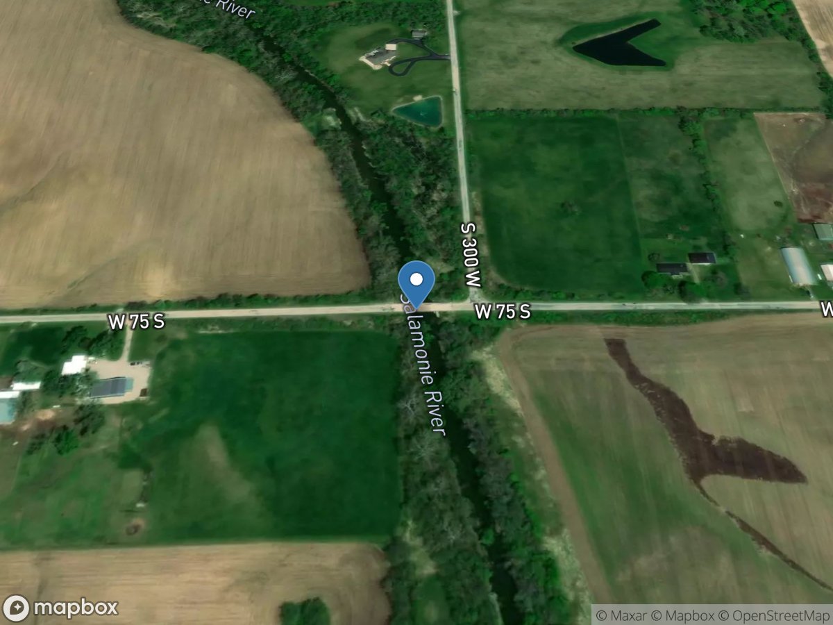 Salamonie River at Portland, IN location