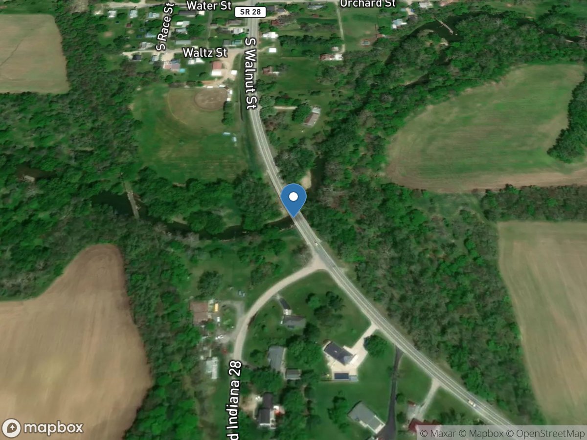 Mississinewa River at Ridgeville, IN location