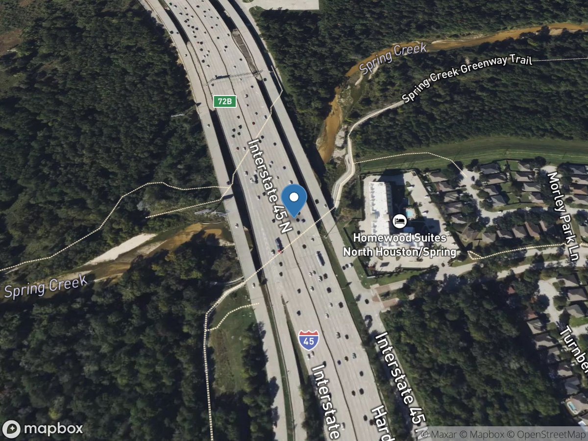 Spring Creek near Spring, TX location