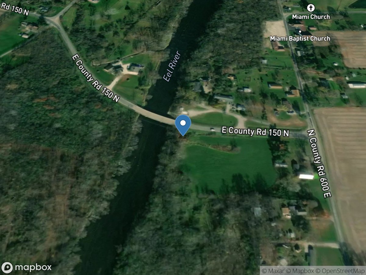 Eel River near Logansport, IN location