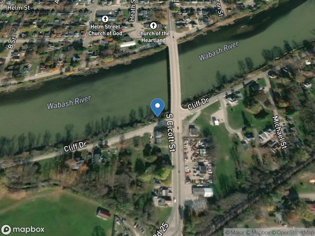 Wabash River at Logansport, IN location