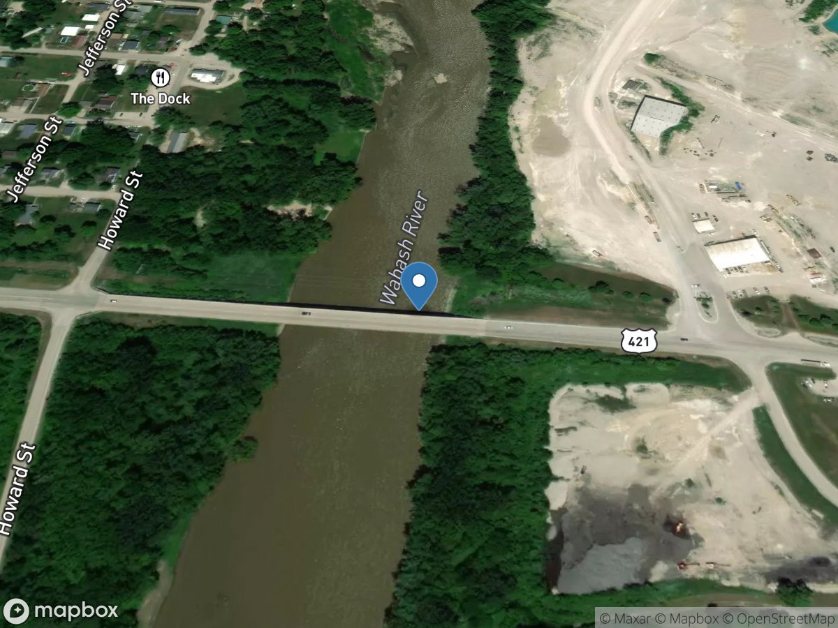 Wabash River at Delphi, IN location