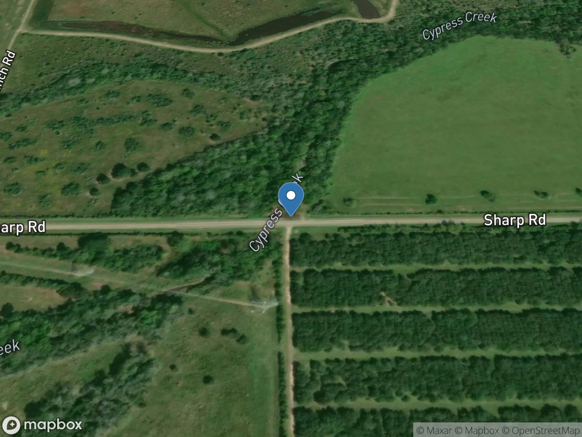 Cypress Creek at Sharp Road near Hockley, TX location