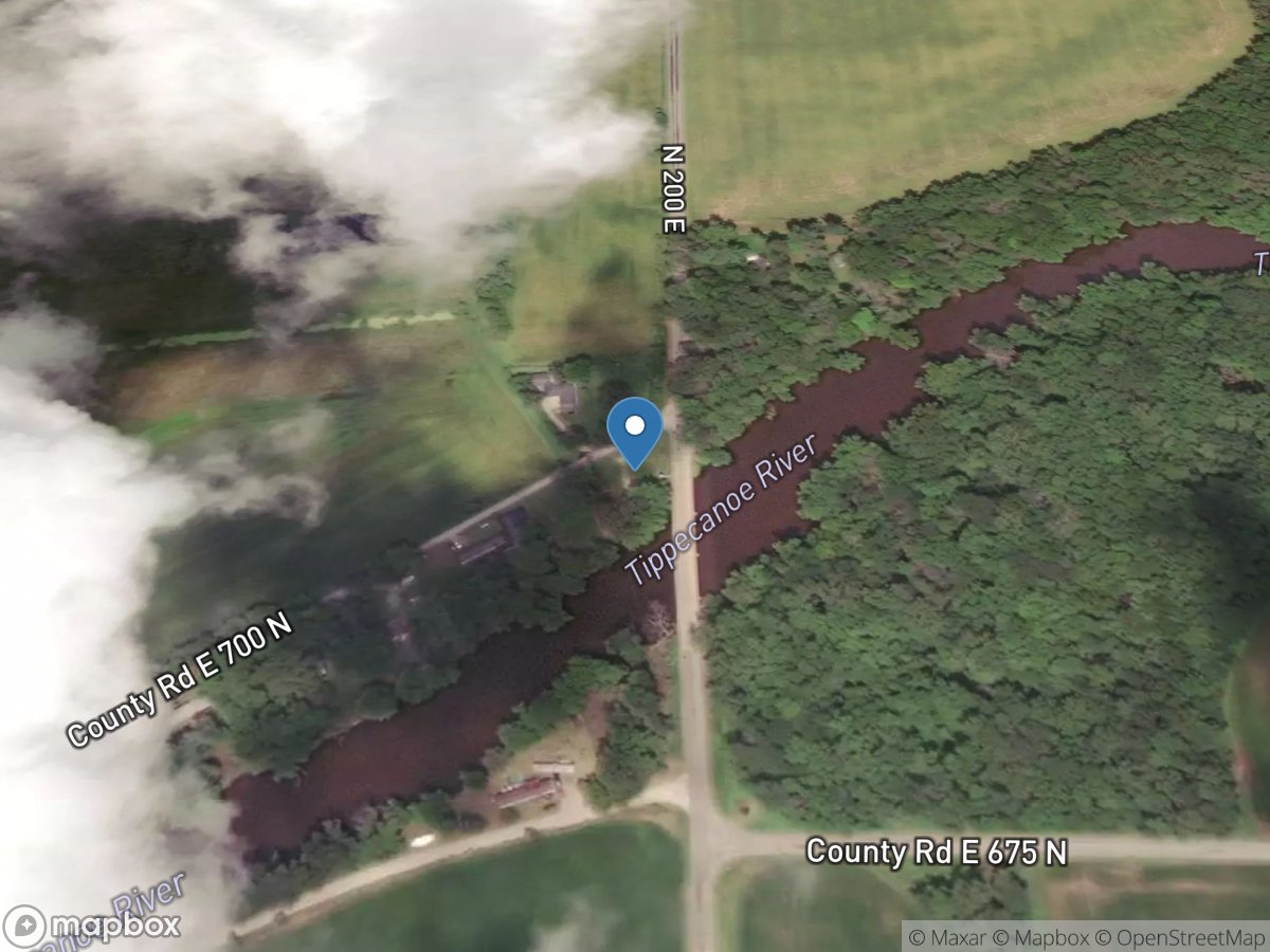 Tippecanoe River near Ora, IN location