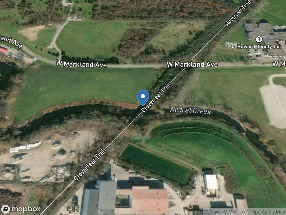 Wildcat Creek at Kokomo, IN location