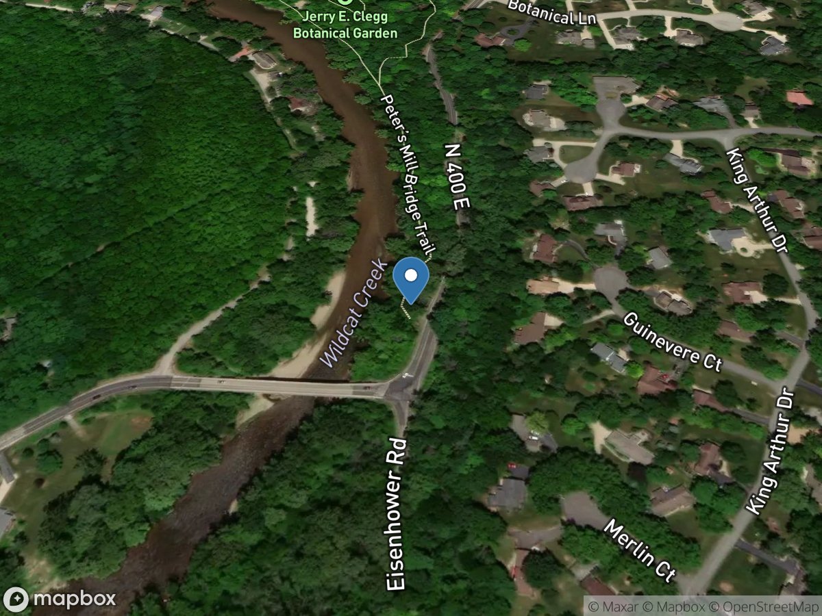 Wildcat Creek near Lafayette, IN location