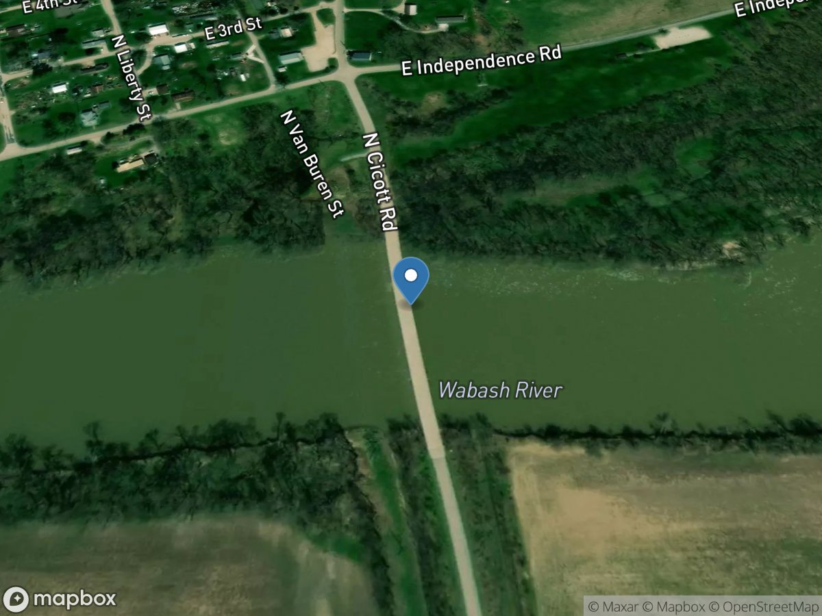 Wabash River at Independence, IN location