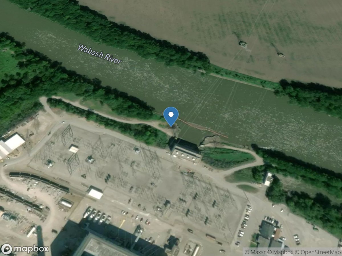 Wabash River at Cayuga, IN location