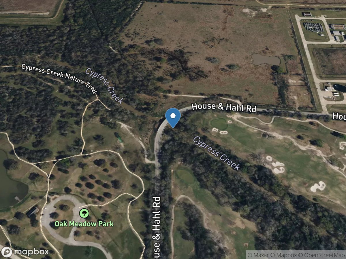Cypress Creek at House-Hahl Road near Cypress, TX location