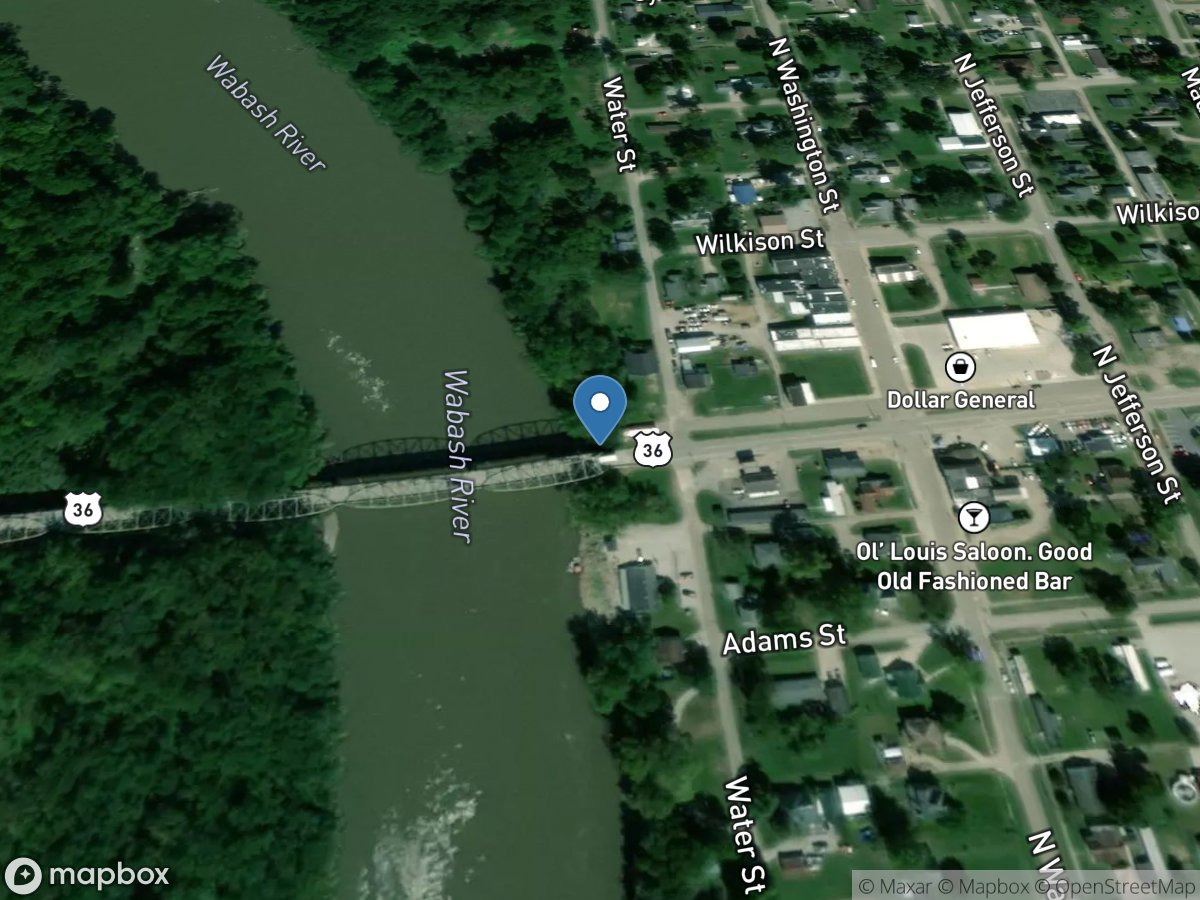 Wabash River at Montezuma, IN location