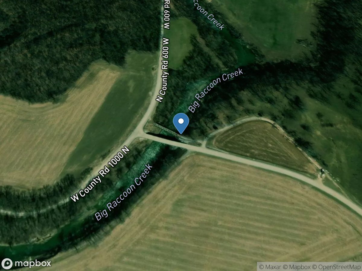 Big Raccoon Creek near Fincastle, IN location