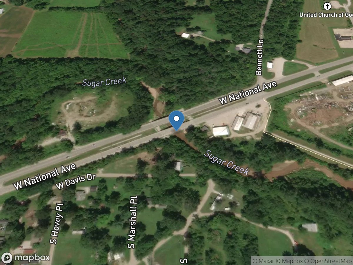 Sugar Creek at West Terre Haute, IN location