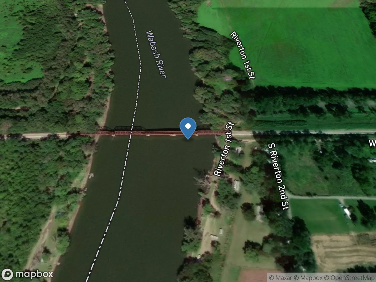 Wabash River at Riverton, IN location