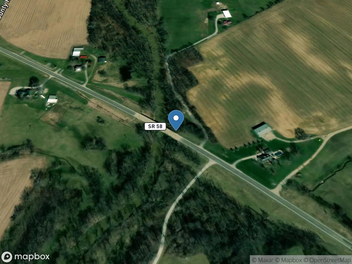 Busseron Creek near Carlisle, IN location