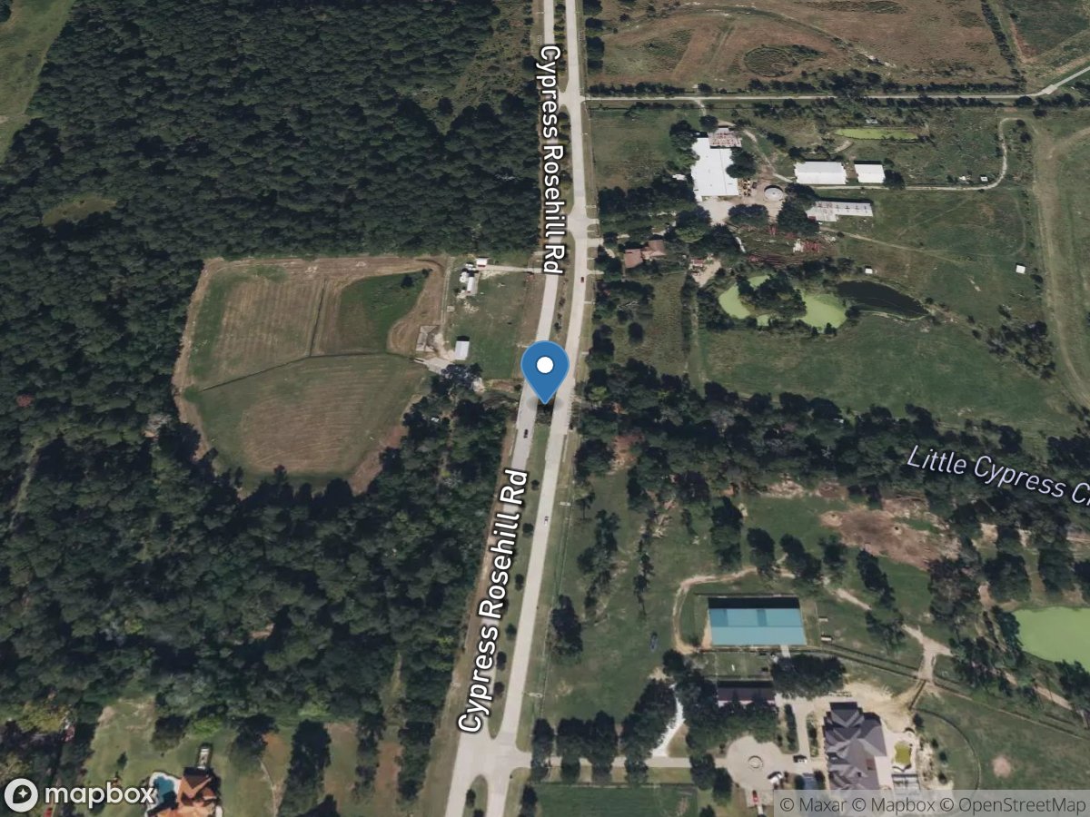 Little Cypress Creek near Cypress, TX location