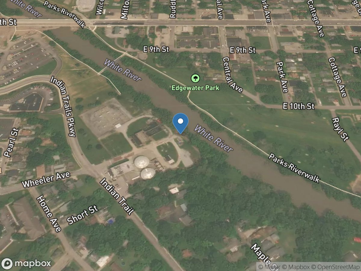 White River at Anderson, IN location